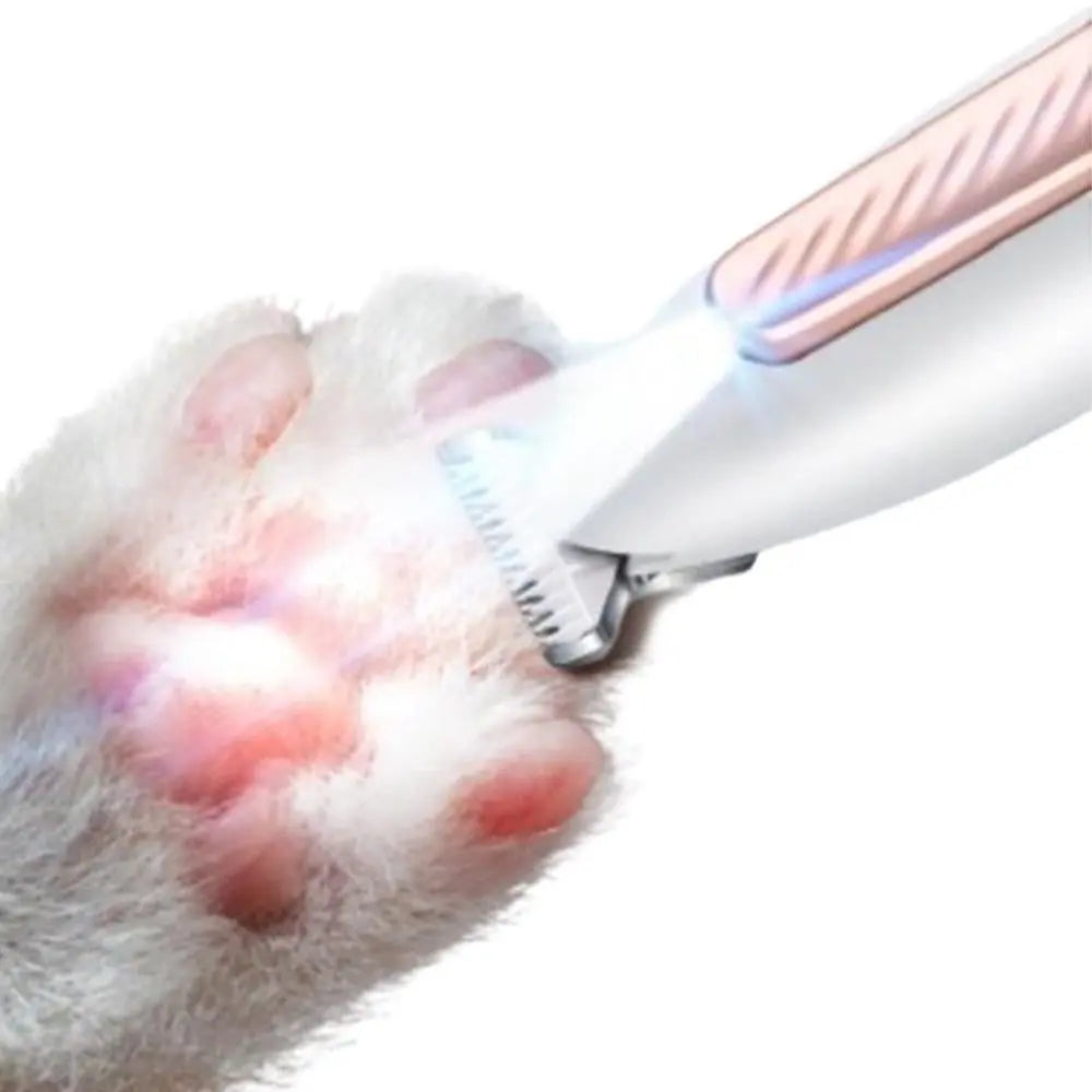 Pet Dog Paw Trimmer with LED Light Cordless Electric Pet Paw Grooming Clippers for Paws Ears Face Rump Wholesale Hub