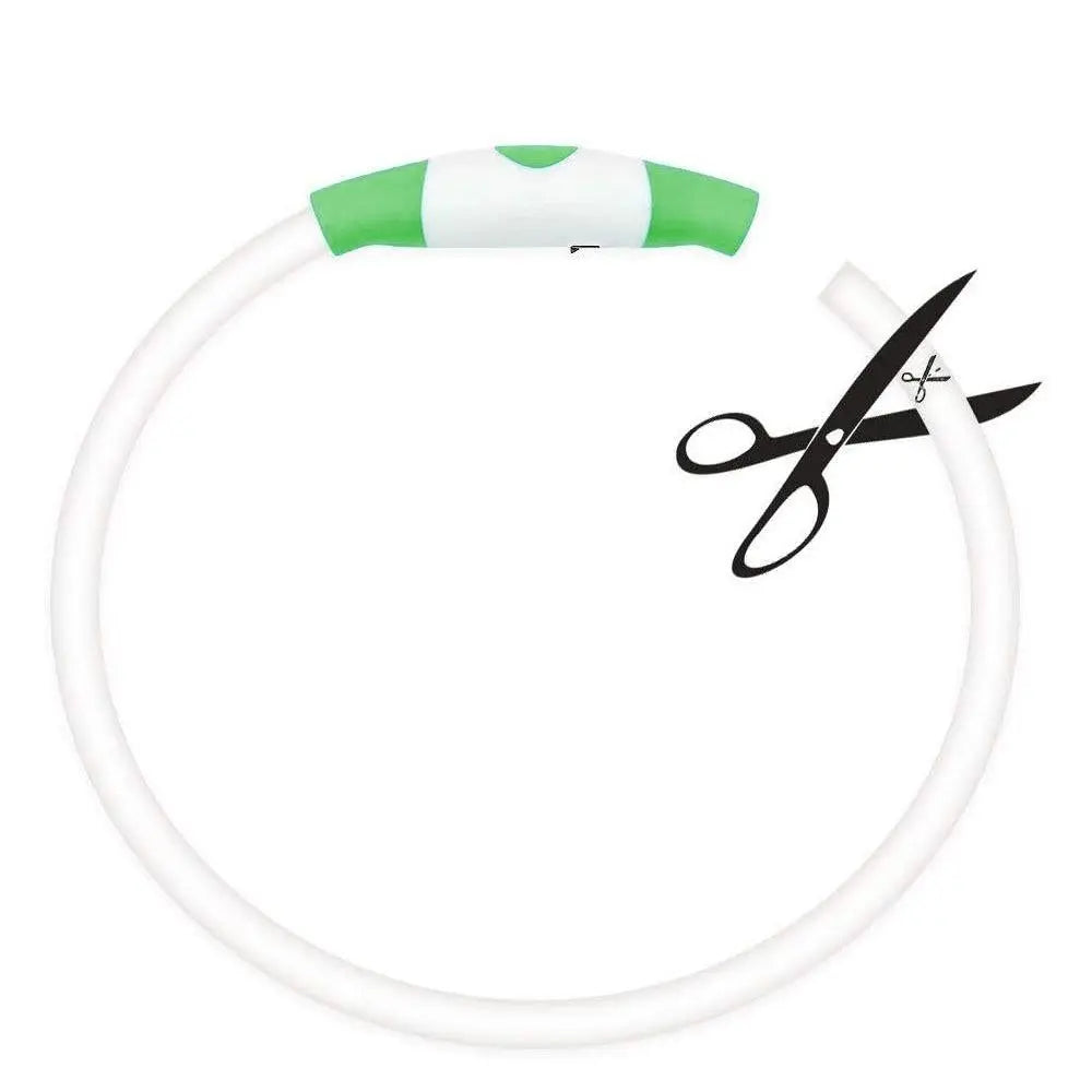 Light-Up Pet Dog Collars USB Rechargeable Pet Collar Adjustable Size Pet Collar Green - L Wholesale Hub