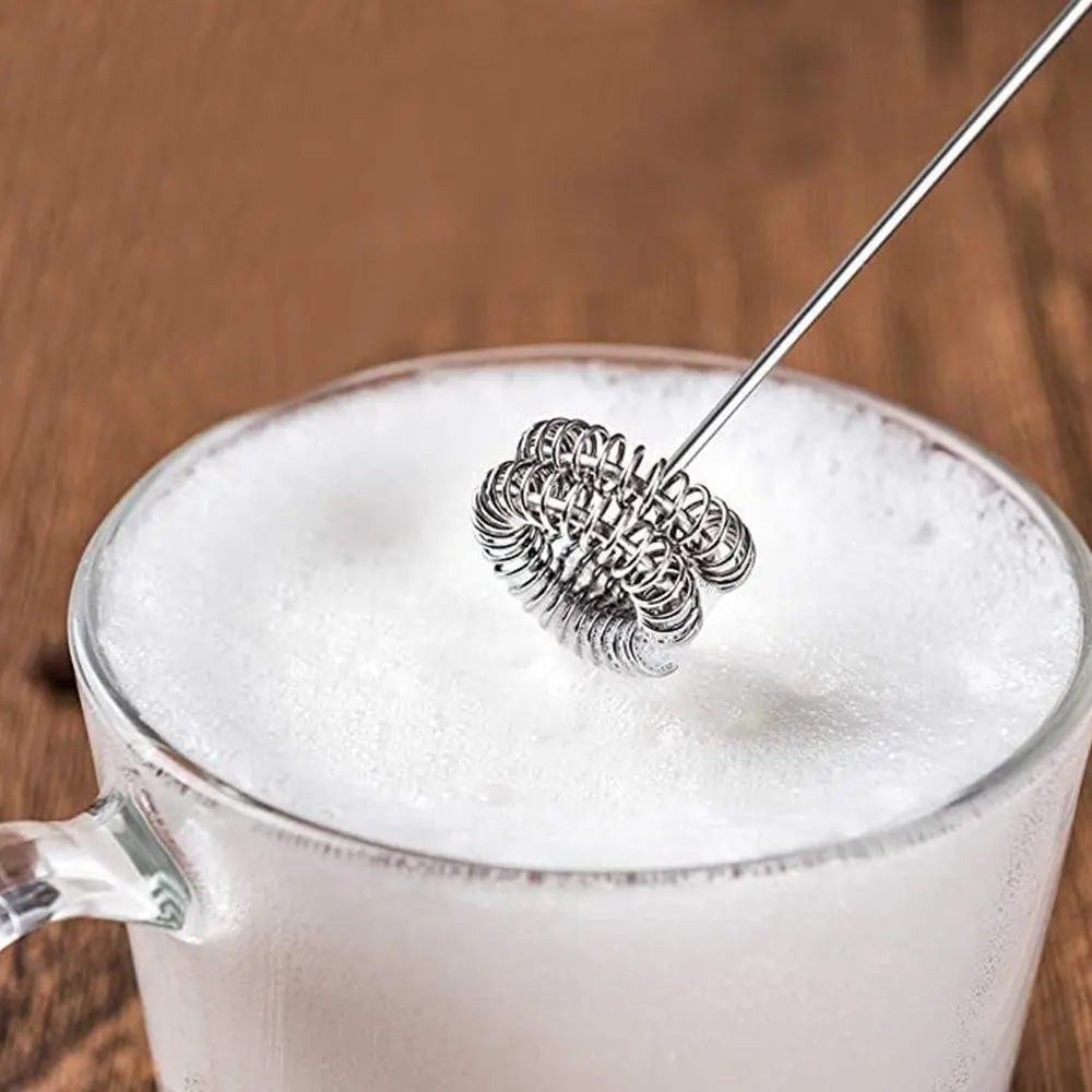 Handheld Electric Milk Frother - USB Rechargeable - Black Wholesale Hub