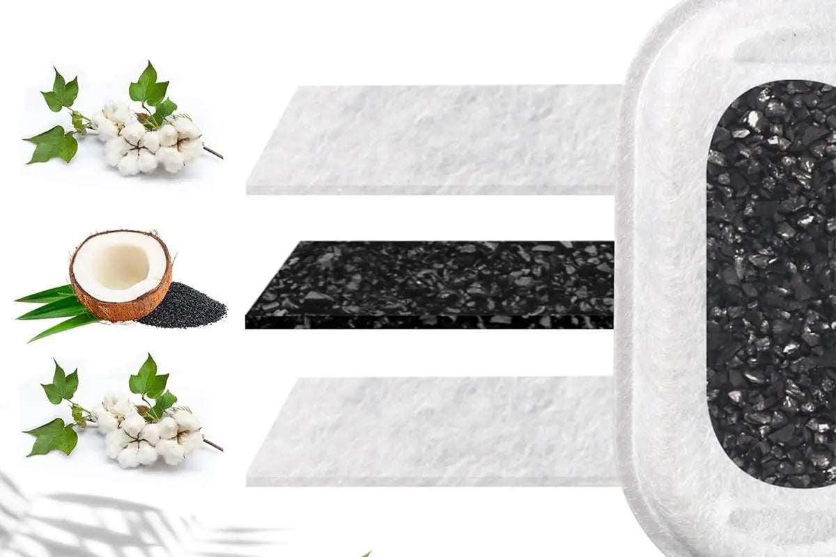 12 Sets Carbon Filters Water Fountain Replacement for Pet Dog Cat Water Drinking Wholesale Hub