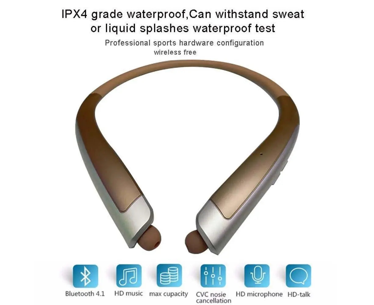 Bluetooth Headphone,Wireless Neckband Headset with Retractable Earbuds Wholesale Hub