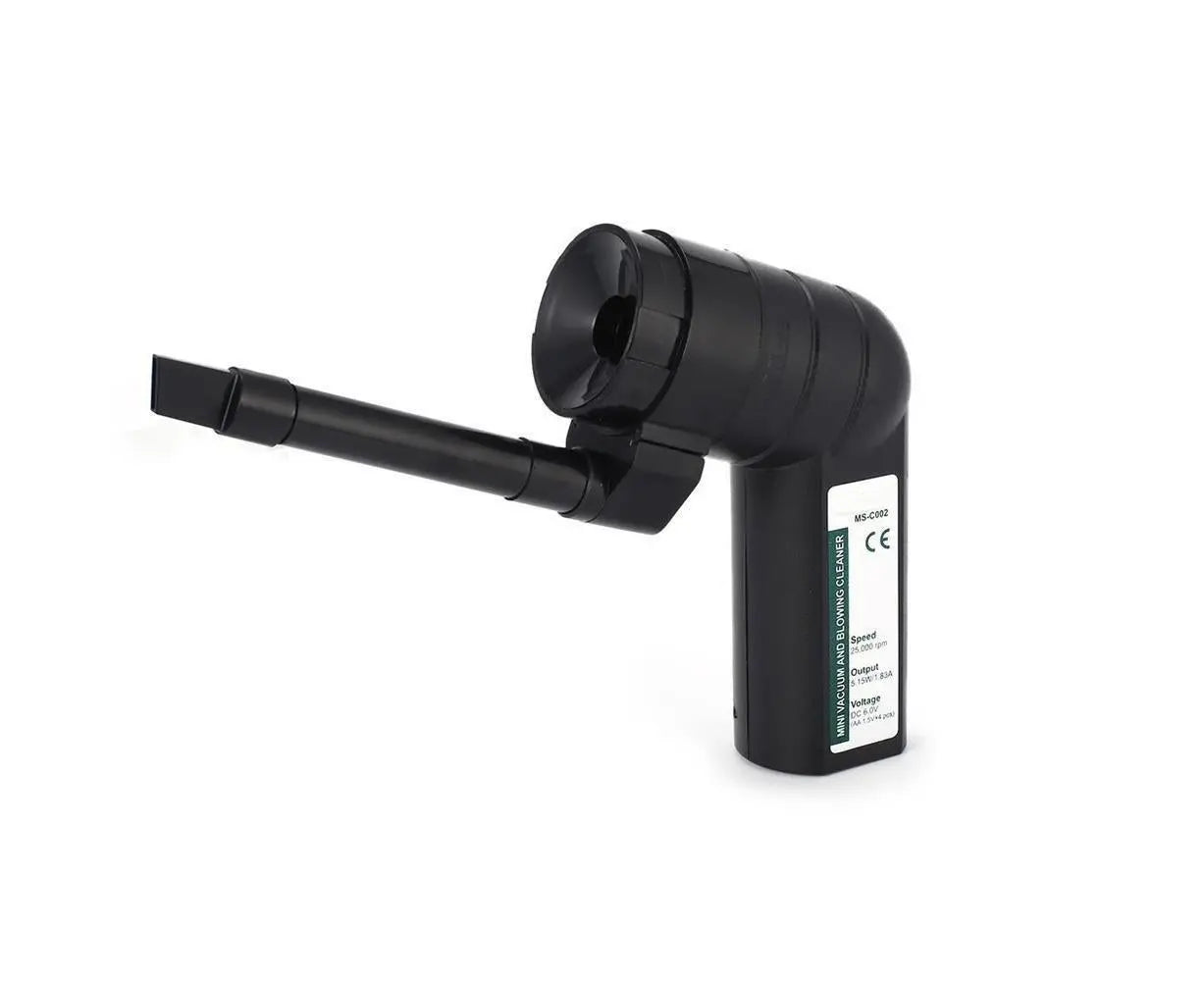 25000rpm Mini Blower Vacuum Cleaner Cleaning Tool for PC Keyboard Laptop Printer - Black Wholesale Hub