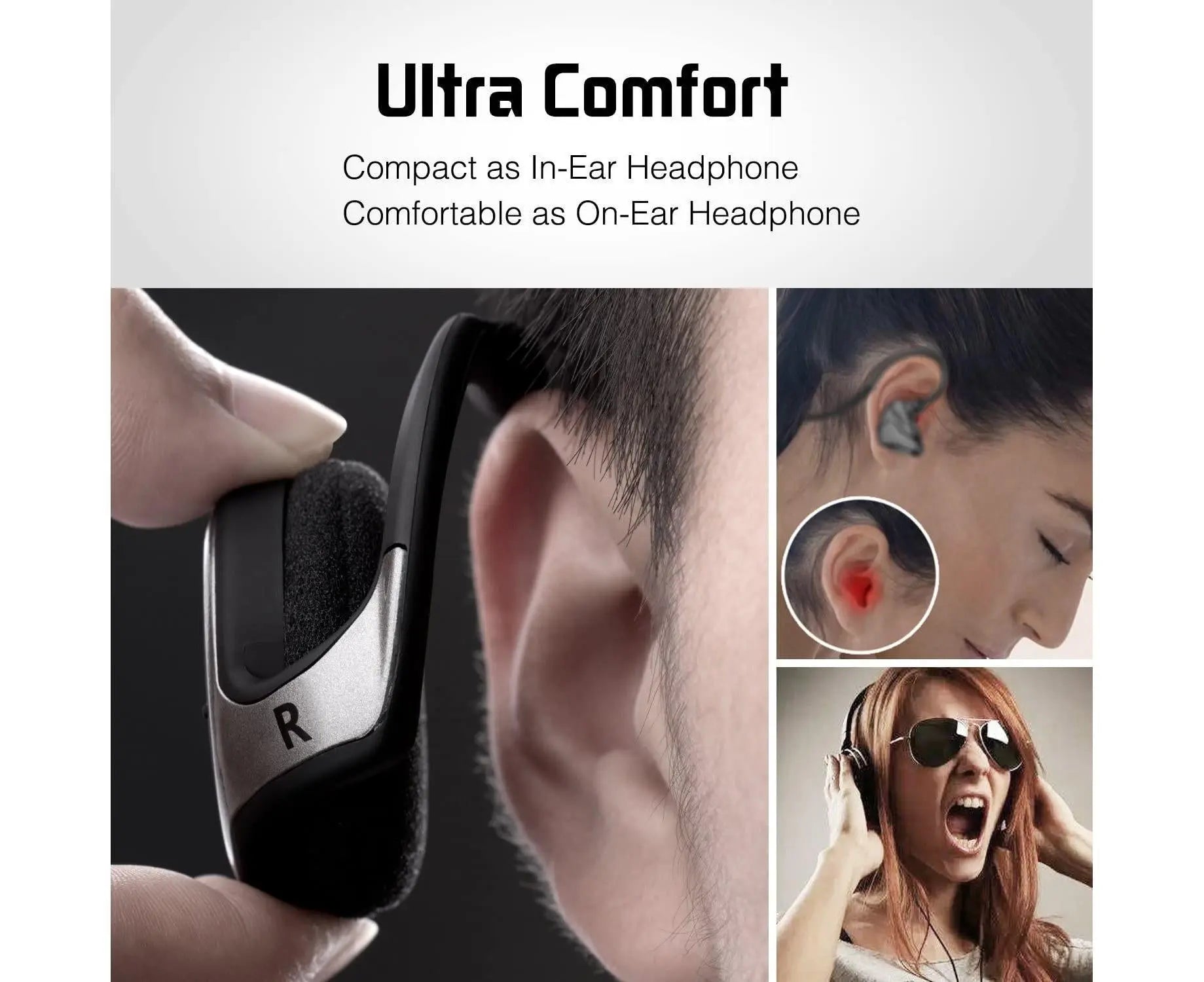 Small Bluetooth Headphones Wrap Around Head-Sports Wireless Headset Wholesale Hub