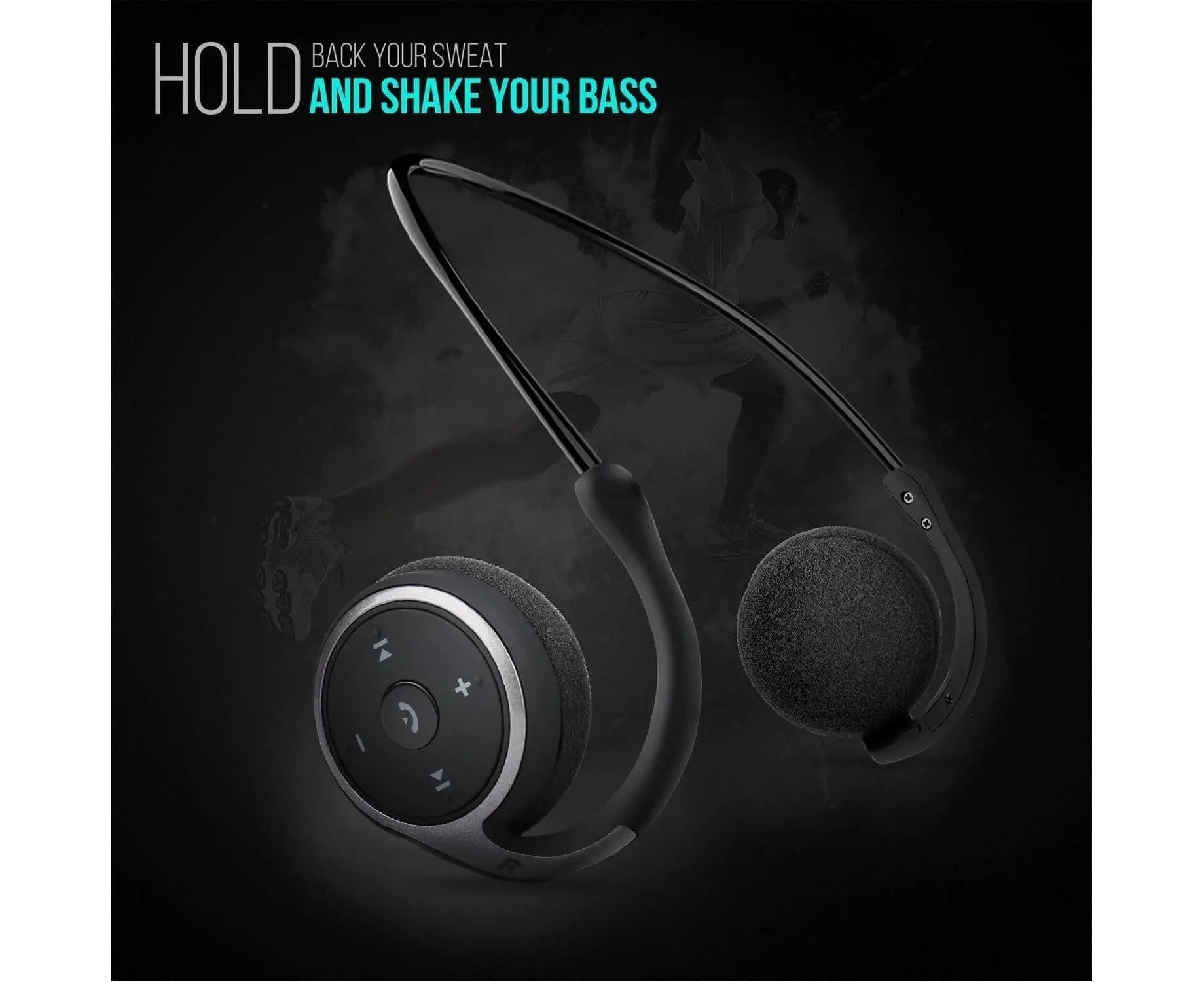Small Bluetooth Headphones Wrap Around Head-Sports Wireless Headset Wholesale Hub