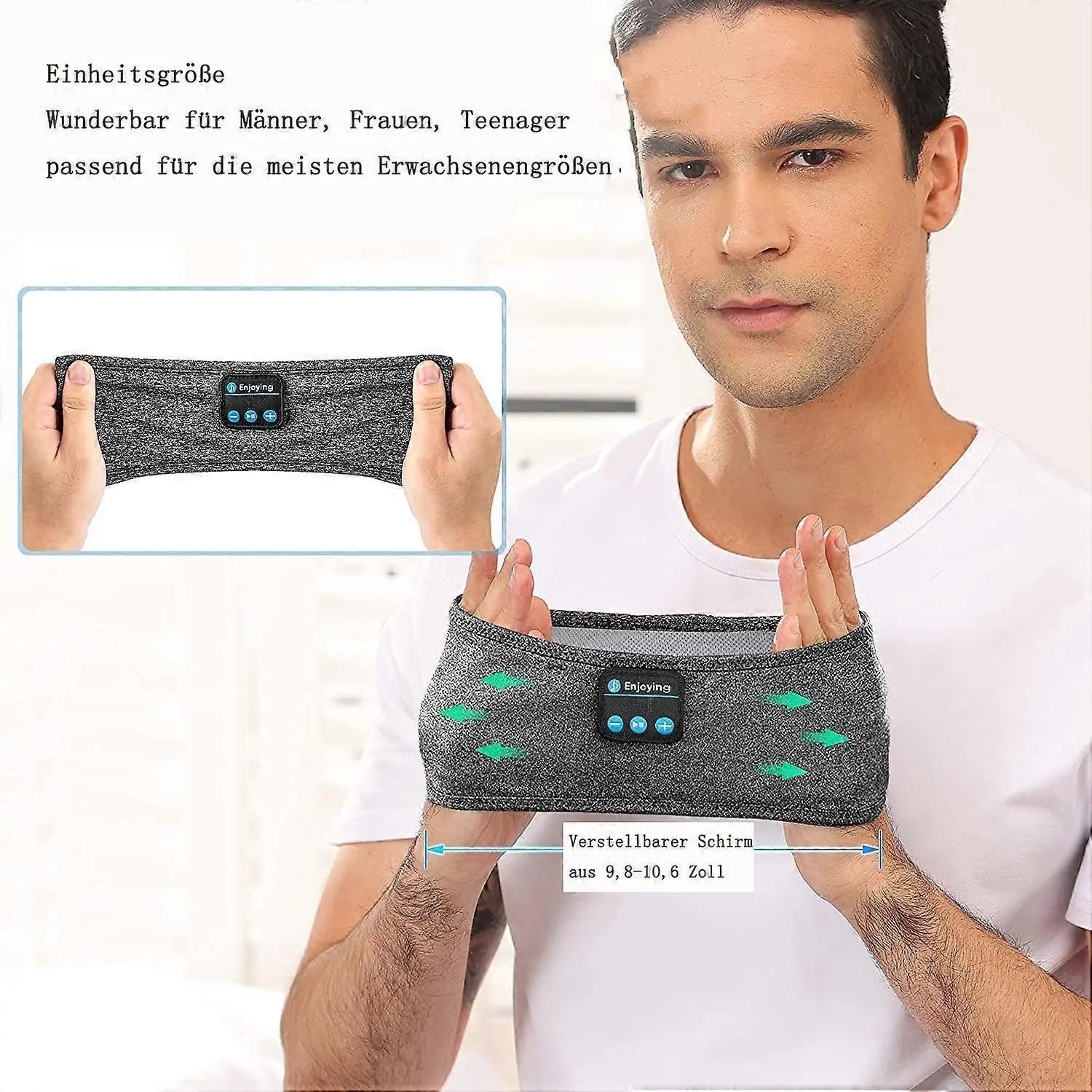 Sleep Headphones Wireless Bluetooth Sports Headband Headphones with Ultra-thin HD Stereo Speakers Wholesale Hub