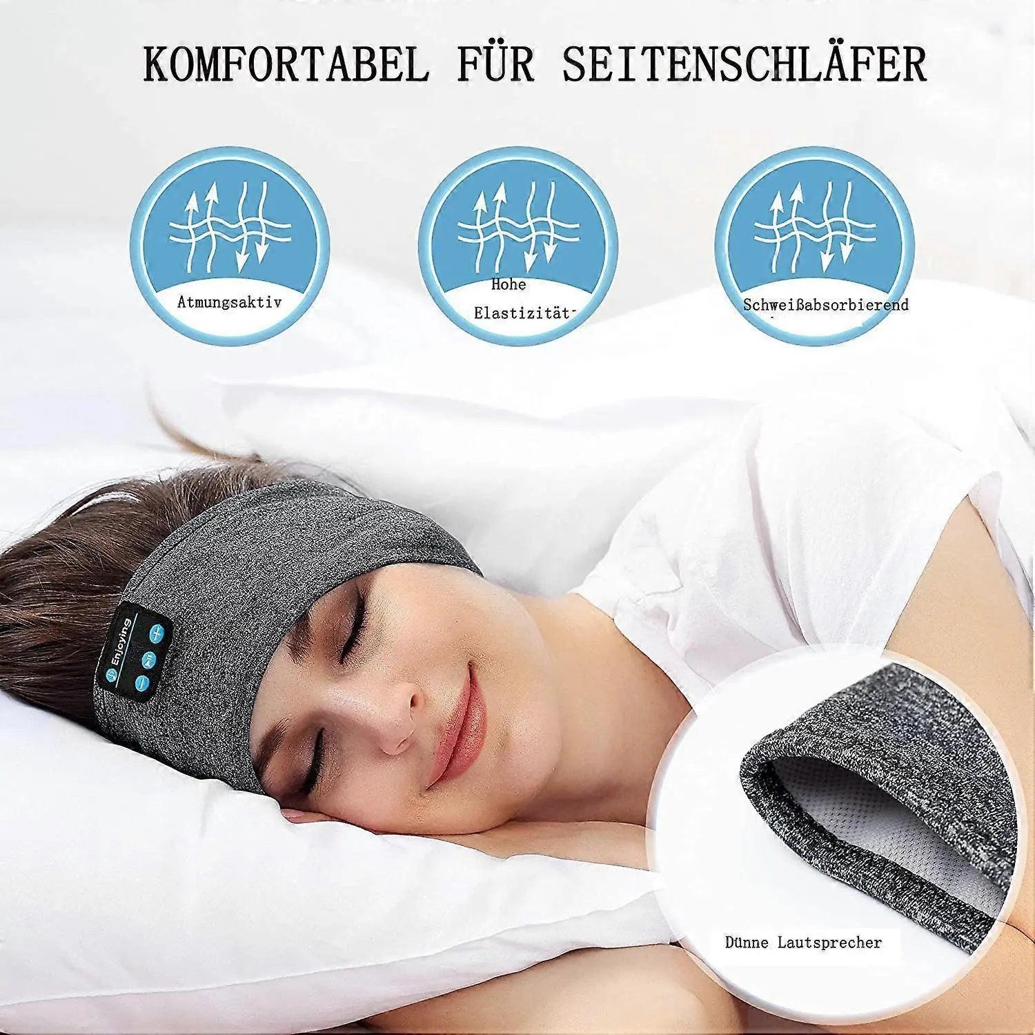 Sleep Headphones Wireless Bluetooth Sports Headband Headphones with Ultra-thin HD Stereo Speakers Wholesale Hub