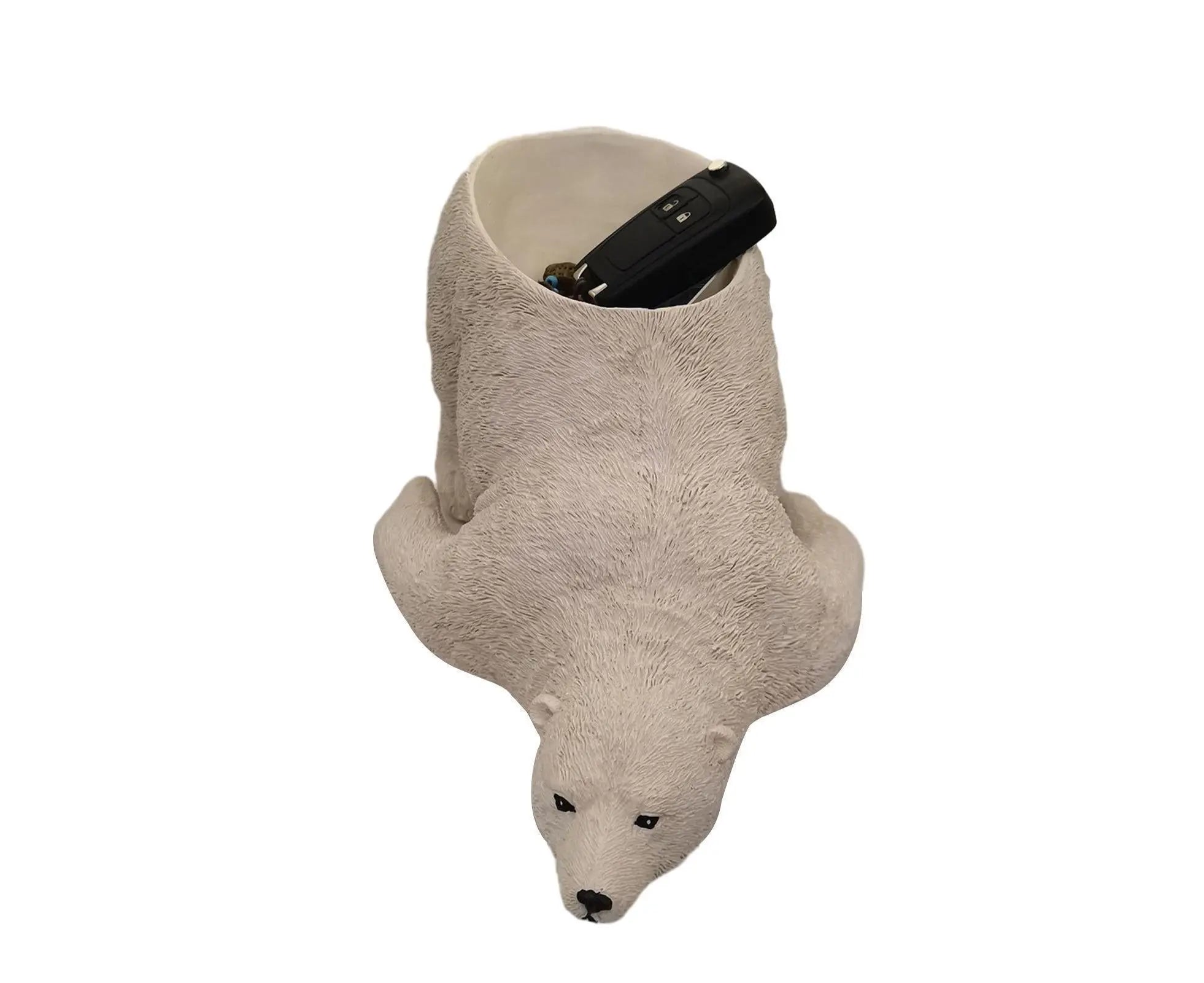Polar Bear Craft Decorative Entrance Holder - White Wholesale Hub