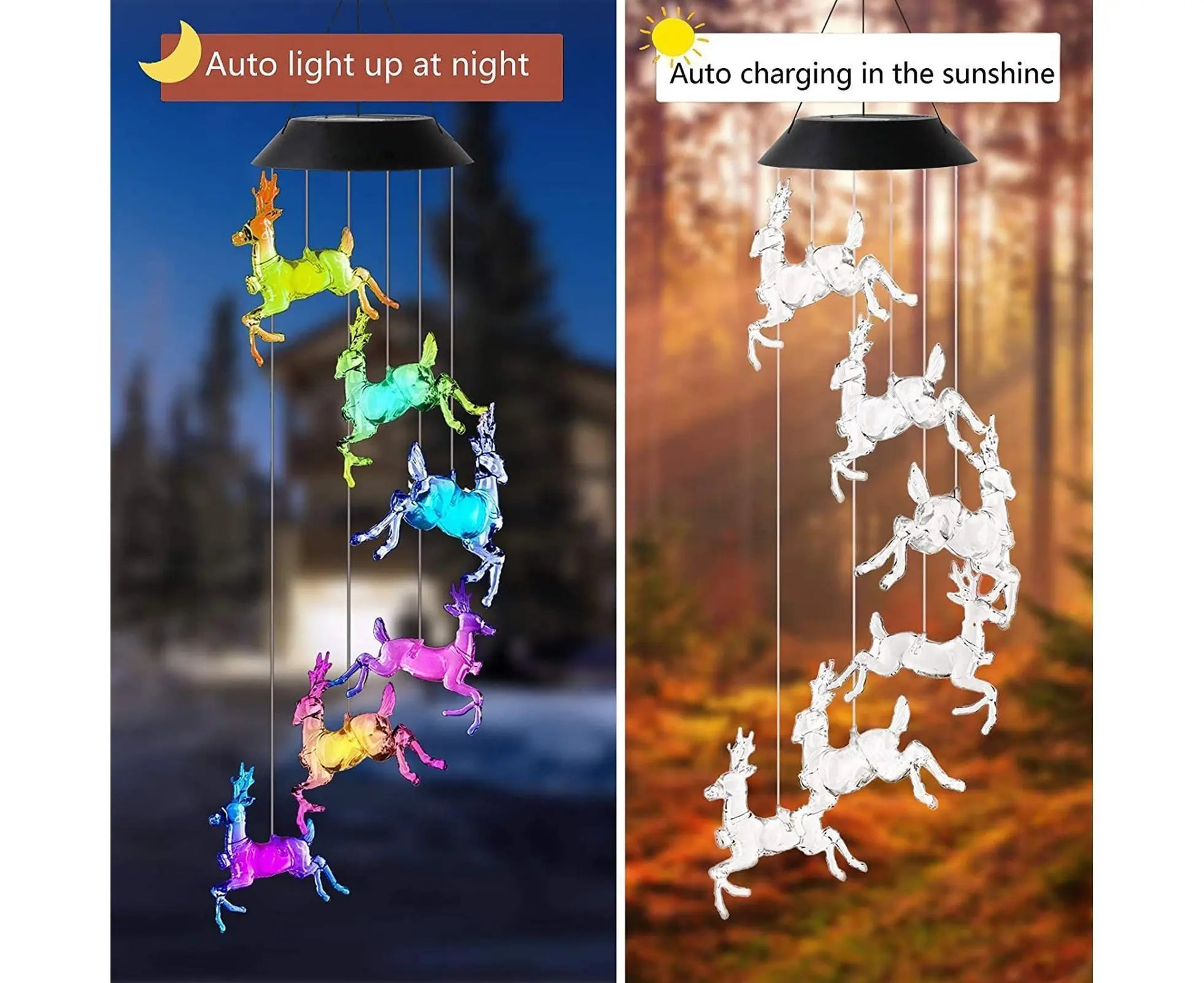 Solar Halloween Wind Chime Light - Elk Wholesale Hub