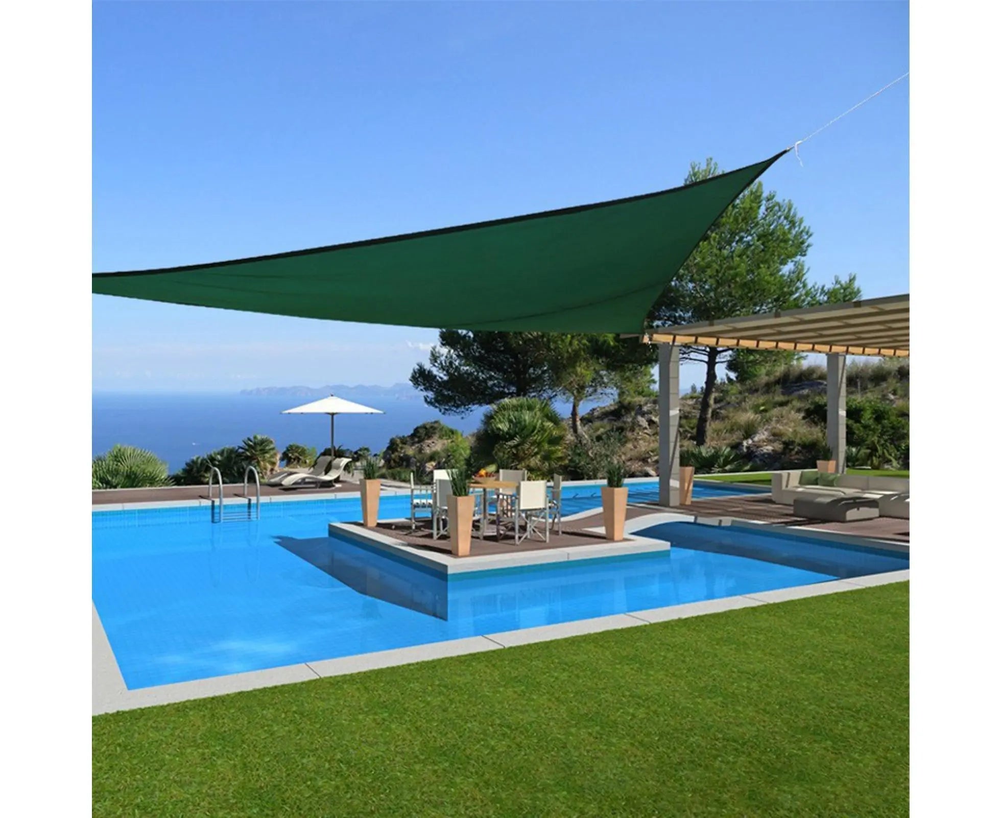 Shade Sail Triangle Heavy Duty - Atrovirens Wholesale Hub