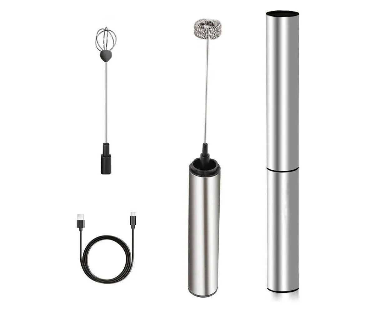 Rechargeable Milk Frother - Portable Travel - 2-Speed Wholesale Hub