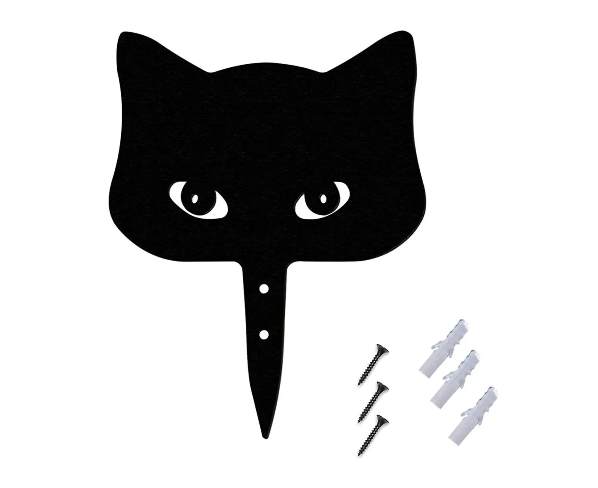 1 Set Garden Stake Peeping Cat Insert - A Wholesale Hub