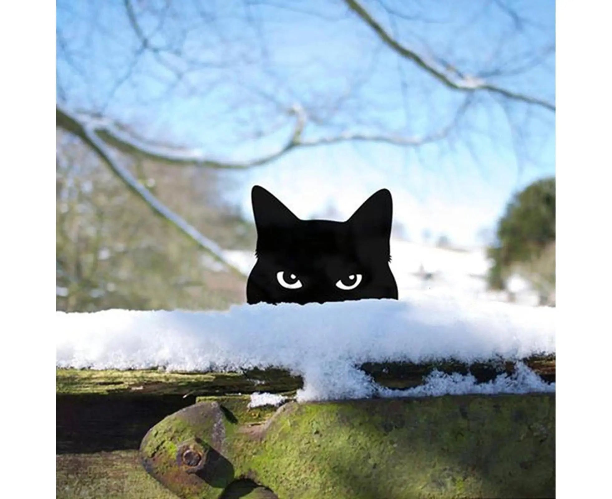 1 Set Garden Stake Peeping Cat Insert - A Wholesale Hub