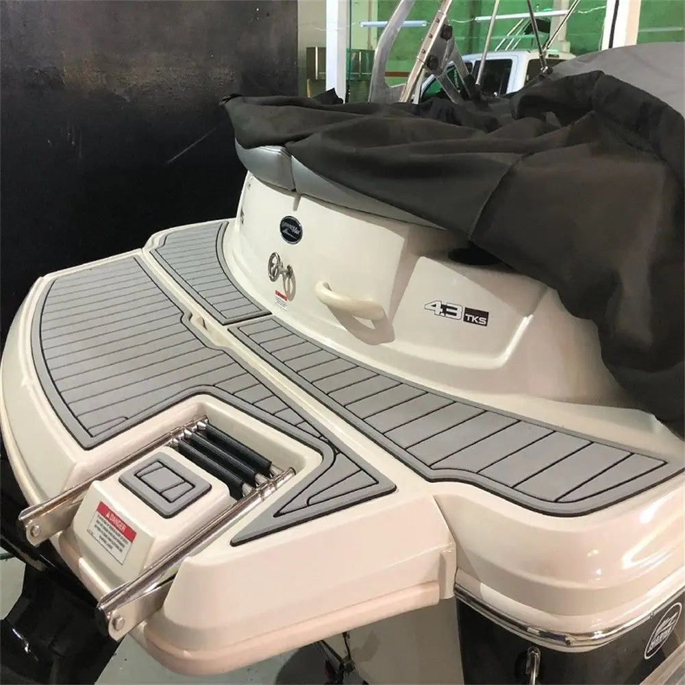 2008-2012 Sea Ray 185 Sport Swim Platform Pad Boat EVA Foam Teak Deck Floor Mat SeaDek MarineMat Gatorstep Style Self Adhesive Wholesale Hub