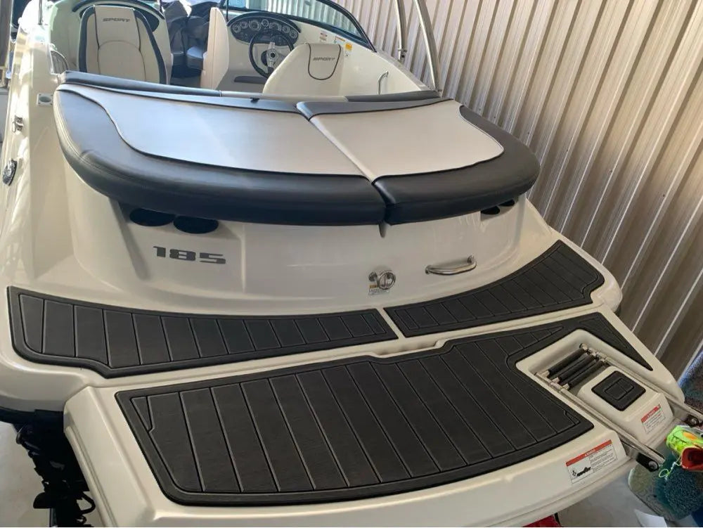 2008-2012 Sea Ray 185 Sport Swim Platform Pad Boat EVA Foam Teak Deck Floor Mat SeaDek MarineMat Gatorstep Style Self Adhesive Wholesale Hub