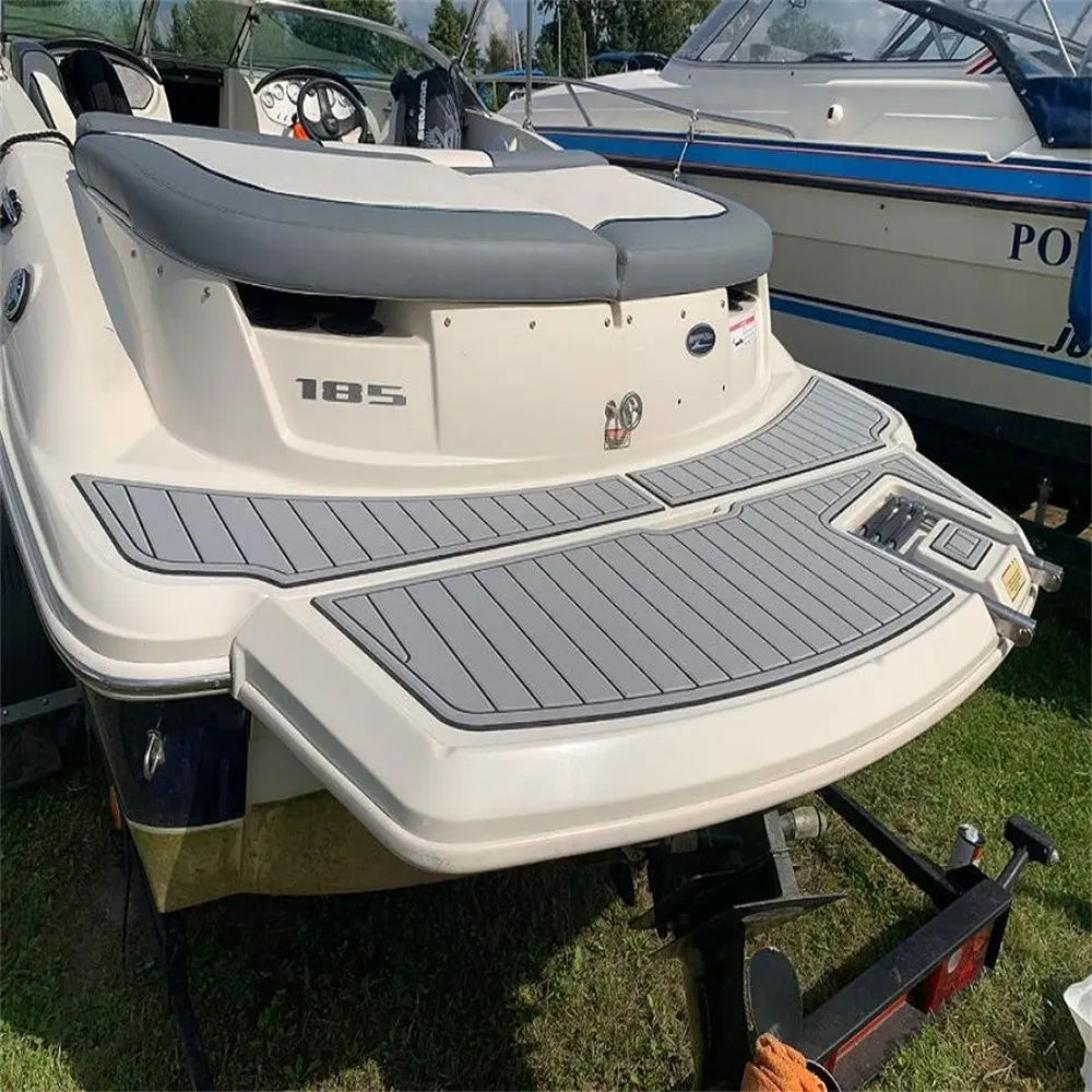 2008-2012 Sea Ray 185 Sport Swim Platform Pad Boat EVA Foam Teak Deck Floor Mat SeaDek MarineMat Gatorstep Style Self Adhesive Wholesale Hub