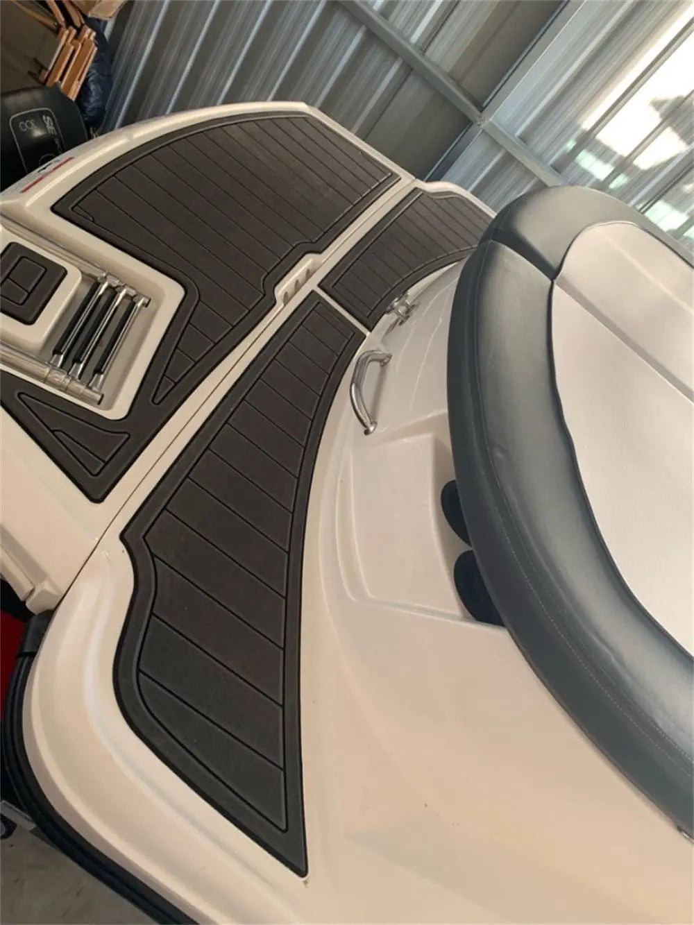 2008-2012 Sea Ray 185 Sport Swim Platform Pad Boat EVA Foam Teak Deck Floor Mat SeaDek MarineMat Gatorstep Style Self Adhesive Wholesale Hub