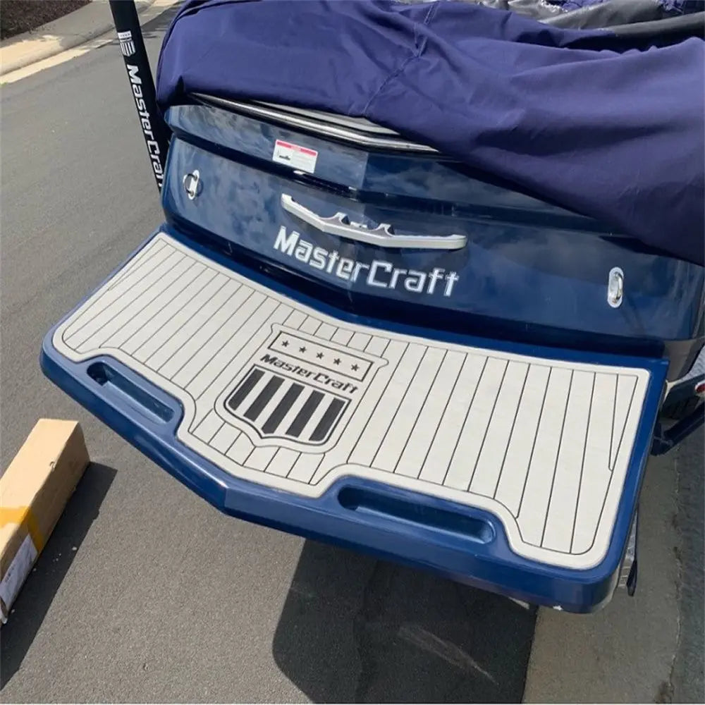 2008 MasterCraft X-2 Boat Swim Platform Pad Boat EVA Foam Faux Teak Deck Floor SeaDek MarineMat Gatorstep Style Self Adhesive Wholesale Hub