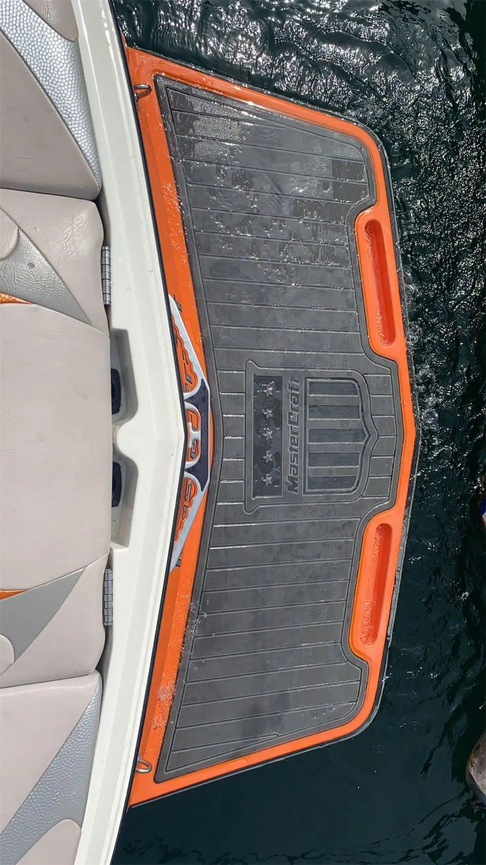 2008 MasterCraft X-2 Boat Swim Platform Pad Boat EVA Foam Faux Teak Deck Floor SeaDek MarineMat Gatorstep Style Self Adhesive Wholesale Hub