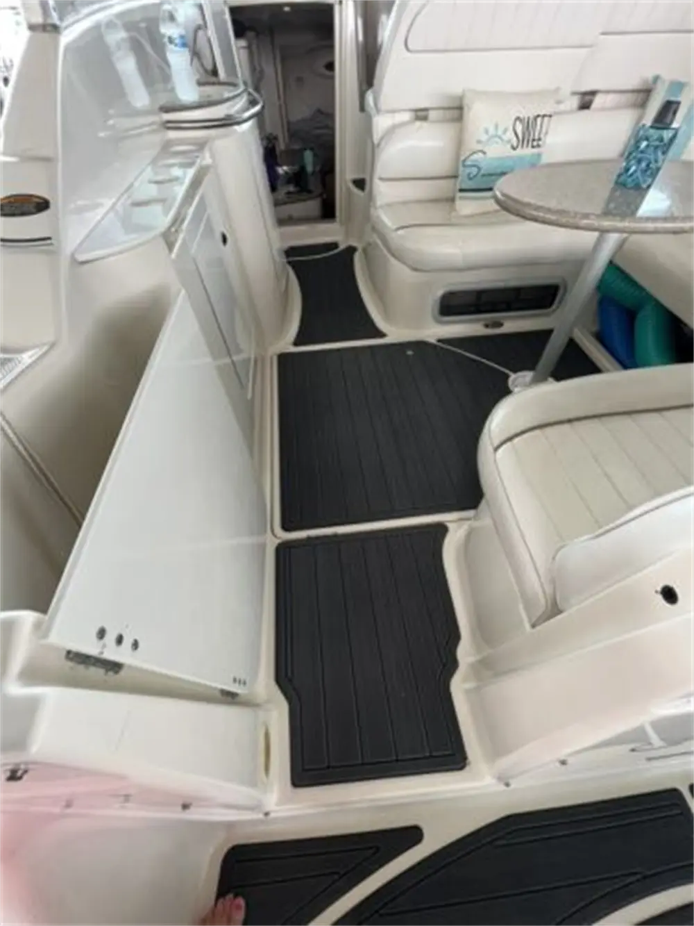 1999 Maxum 3000 SCR Swim Platform Cockpit Pad Boat EVA Faux Foam Teak Deck Floor SeaDek MarineMat Gatorstep Style Self Adhesive Wholesale Hub