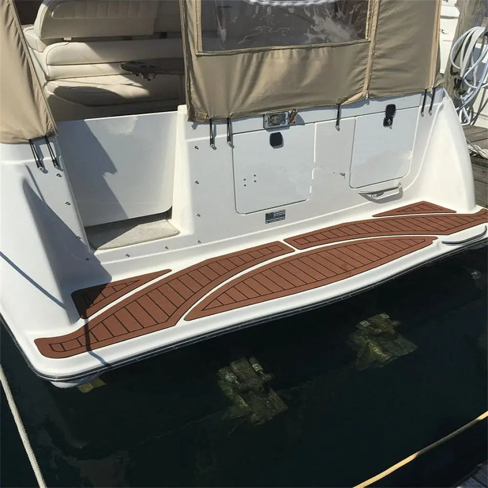 1999 Maxum 3000 SCR Swim Platform Cockpit Pad Boat EVA Faux Foam Teak Deck Floor SeaDek MarineMat Gatorstep Style Self Adhesive Wholesale Hub