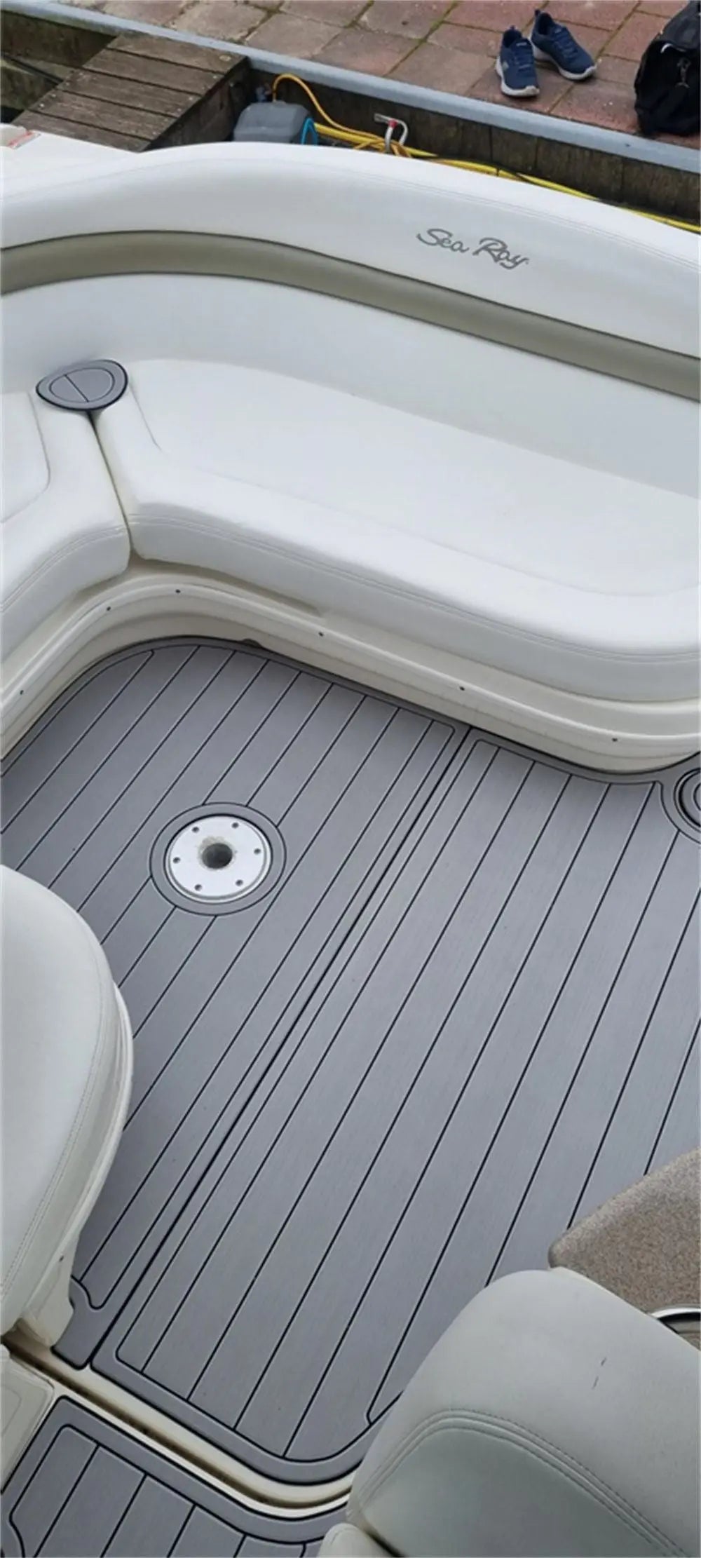 2006 Sea Ray Sundancer 320 Swim Platform Cockpit Pad Boat EVA Teak Flooring Mat SeaDek MarineMat Gatorstep Style Self Adhesive Wholesale Hub