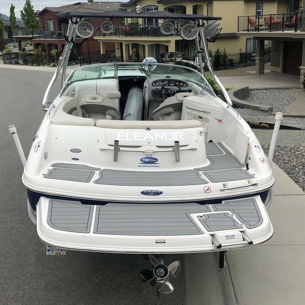 2005 Chaparral 230 SSI Swim Platform Step Boat EVA Foam Teak Deck Floor Pad Mat SeaDek MarineMat Gatorstep Style Self Adhesive Wholesale Hub