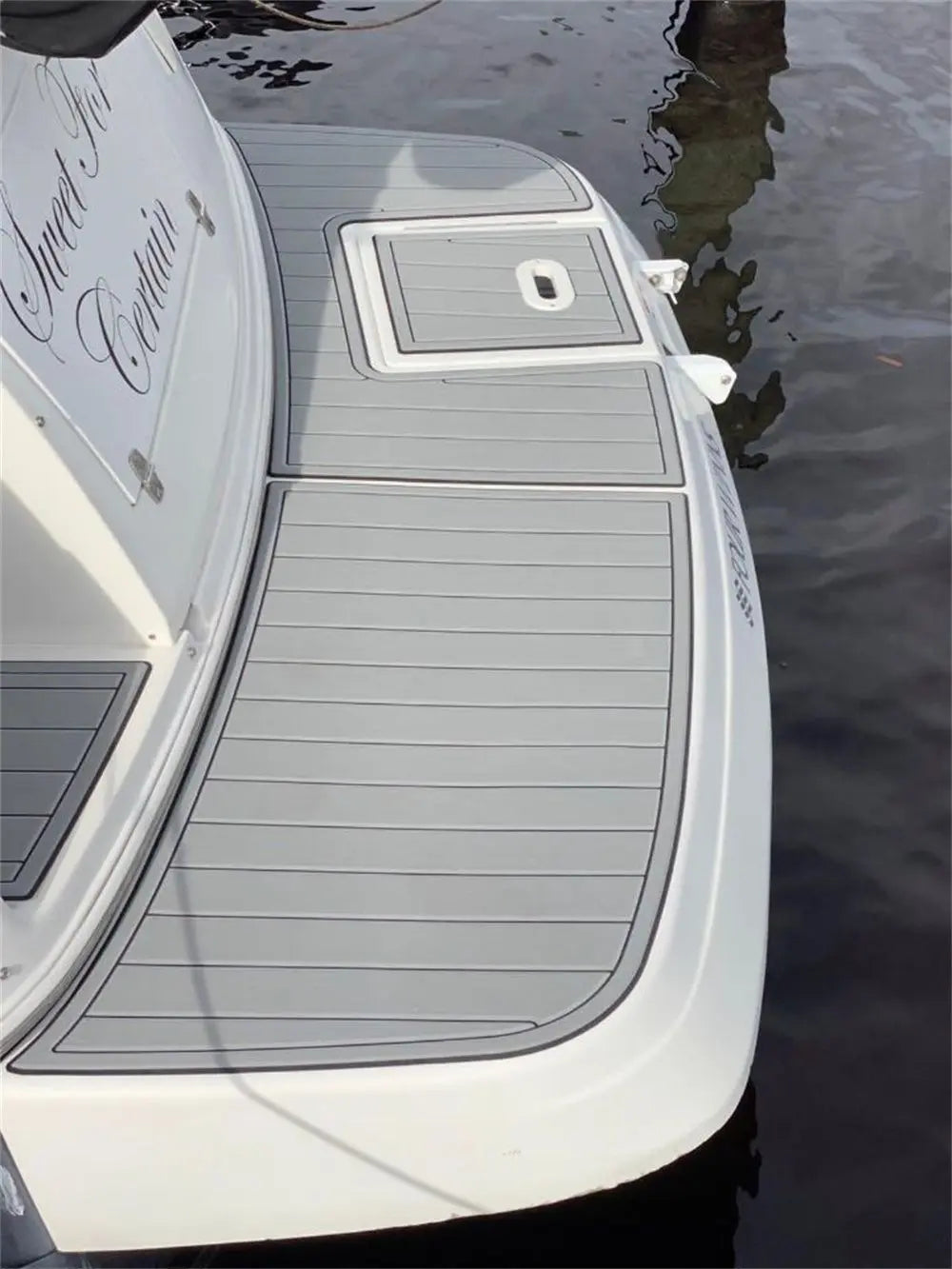 2003 Four Winns 268 Vista Cruiser Swim Platform Boat EVA Foam Teak Floor Pad Mat SeaDek MarineMat Gatorstep Style Self Adhesive Wholesale Hub
