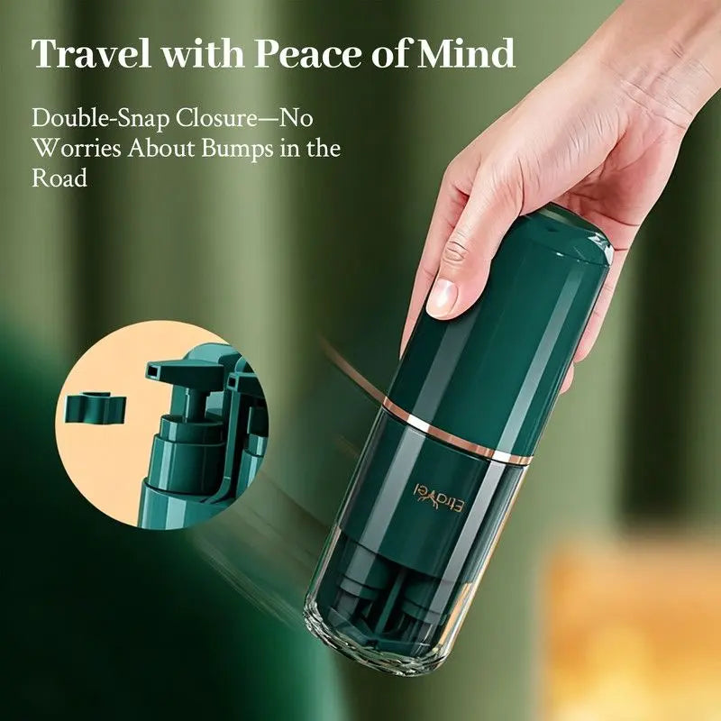 8-in-1 Portable Travel Toiletry Organizer Cup, Travel-Sized Toiletry Set for Business Trips and Vacations, Multifunctional All-in-One Travel Essentials - Green Wholesale Hub