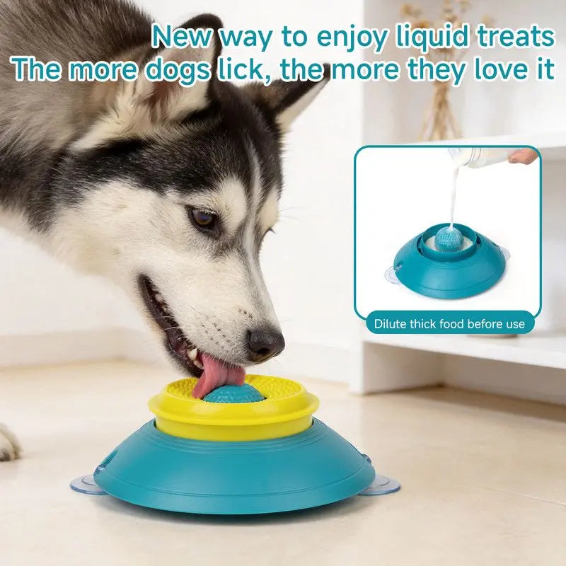 Slow Feeder Lick Bowl, Universal for Cats and Dogs, a Fun and Stimulating Feeding Tool - Red Wholesale Hub