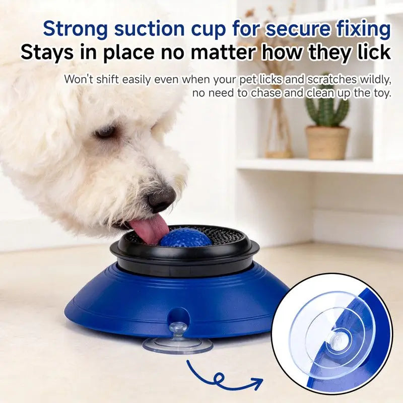 Slow Feeder Lick Bowl, Universal for Cats and Dogs, a Fun and Stimulating Feeding Tool - Red Wholesale Hub