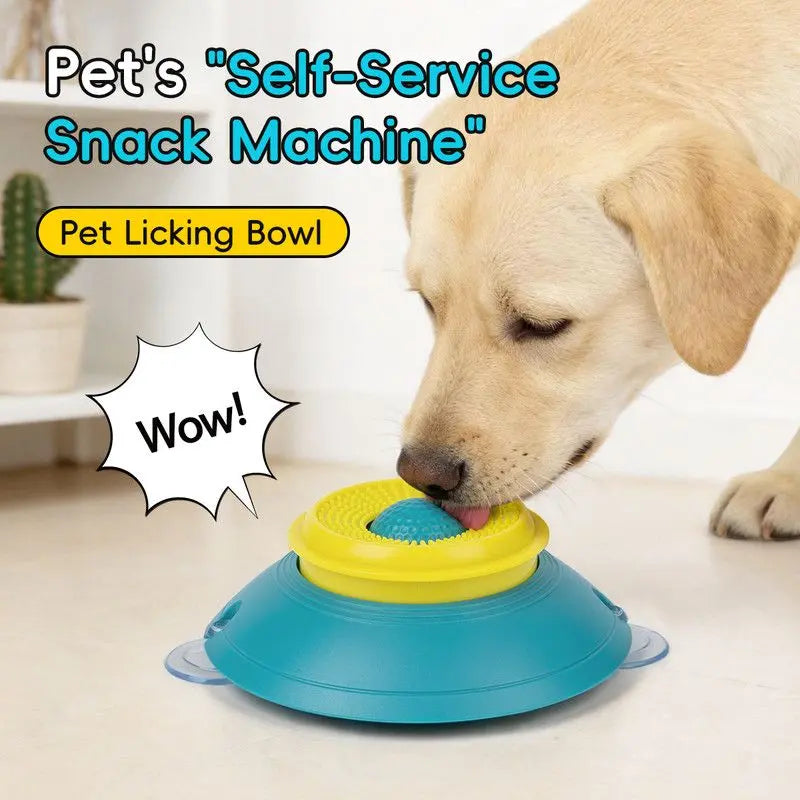 Slow Feeder Lick Bowl, Universal for Cats and Dogs, a Fun and Stimulating Feeding Tool - Red Wholesale Hub