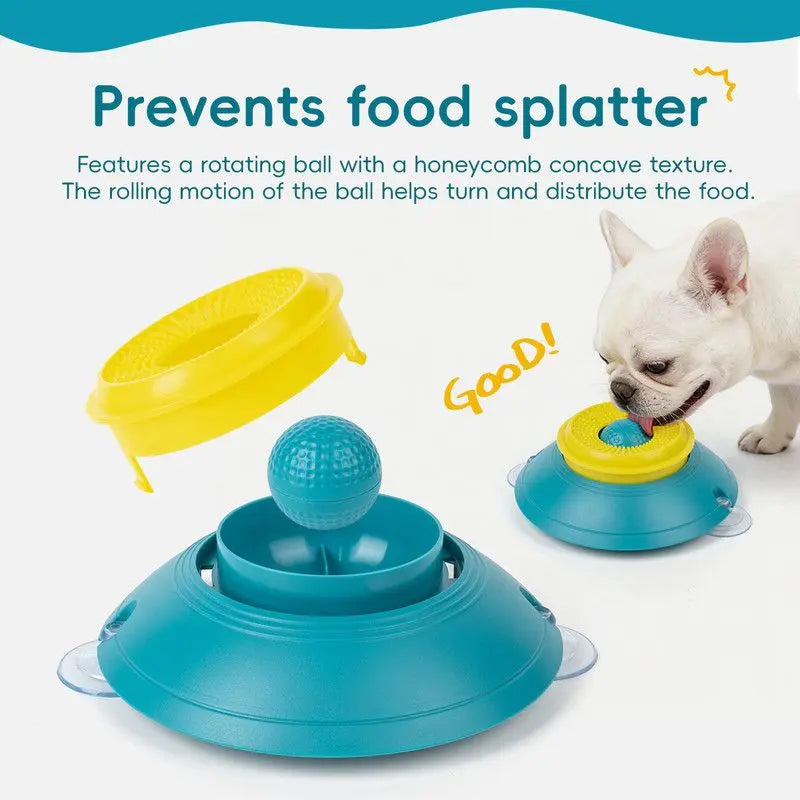 Slow Feeder Lick Bowl, Universal for Cats and Dogs, a Fun and Stimulating Feeding Tool - Blue Wholesale Hub