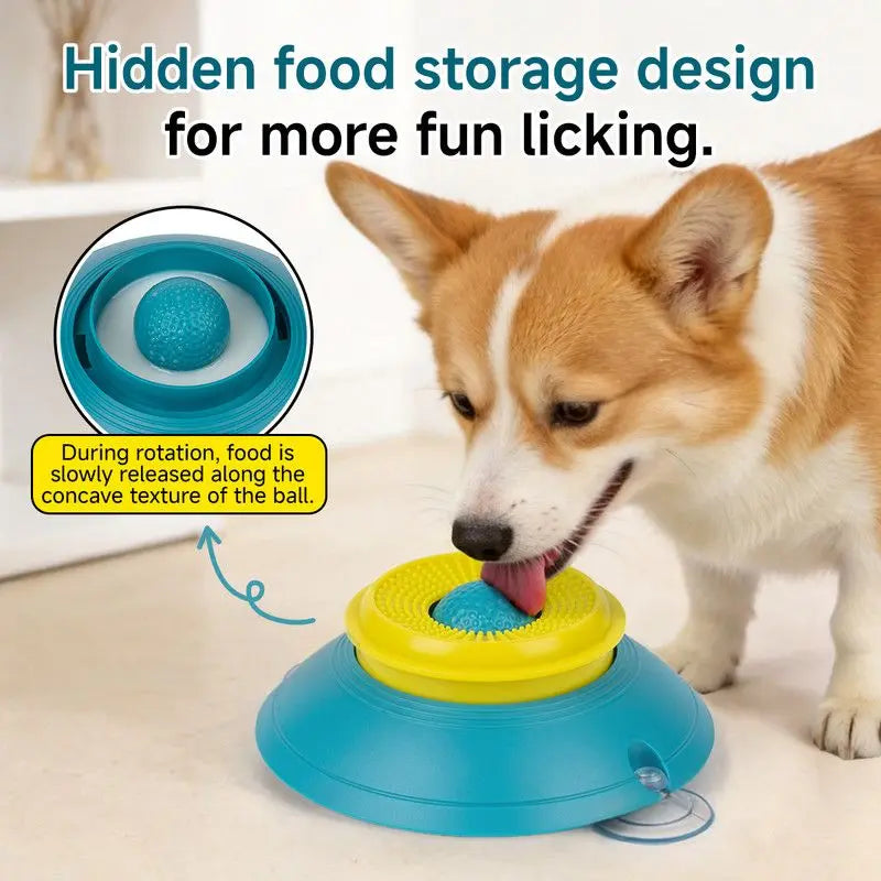 Slow Feeder Lick Bowl, Universal for Cats and Dogs, a Fun and Stimulating Feeding Tool - Blue Wholesale Hub