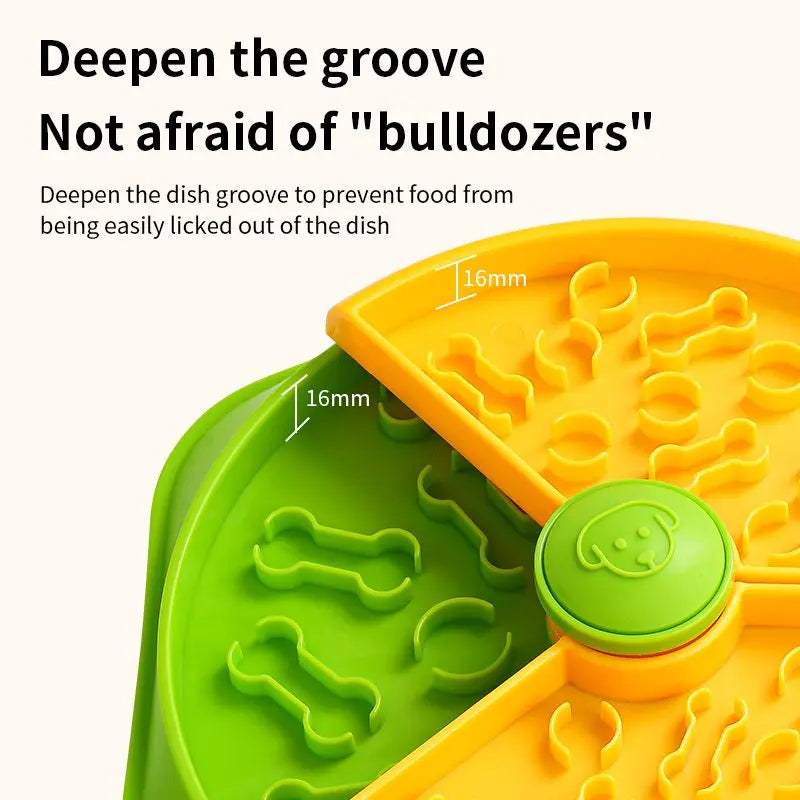 Large 360° Rotating Double-Layer Slow Feeder Bowl, 27 cm, Puzzle Feeder for Cats and Dogs Wholesale Hub
