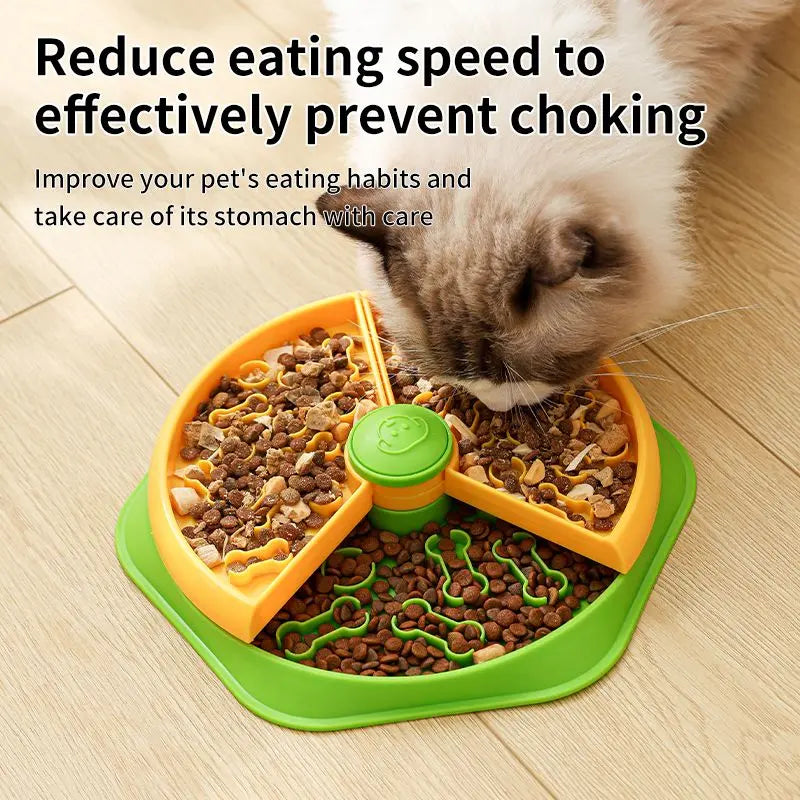 Large 360° Rotating Double-Layer Slow Feeder Bowl, 27 cm, Puzzle Feeder for Cats and Dogs Wholesale Hub