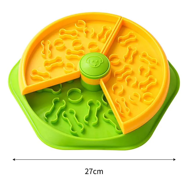 Large 360° Rotating Double-Layer Slow Feeder Bowl, 27 cm, Puzzle Feeder for Cats and Dogs Wholesale Hub