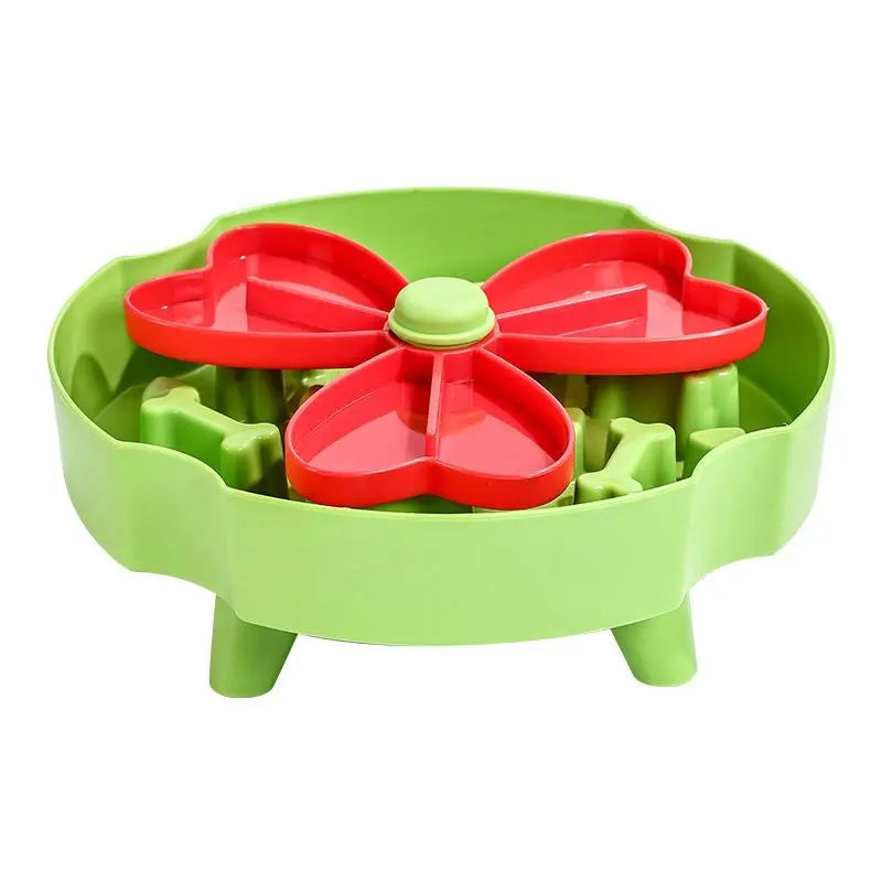 Detachable Rotating Slow-Feeding Pet Bowl, Non-Slip and Choke-Proof Feeding Bowl - Green Wholesale Hub