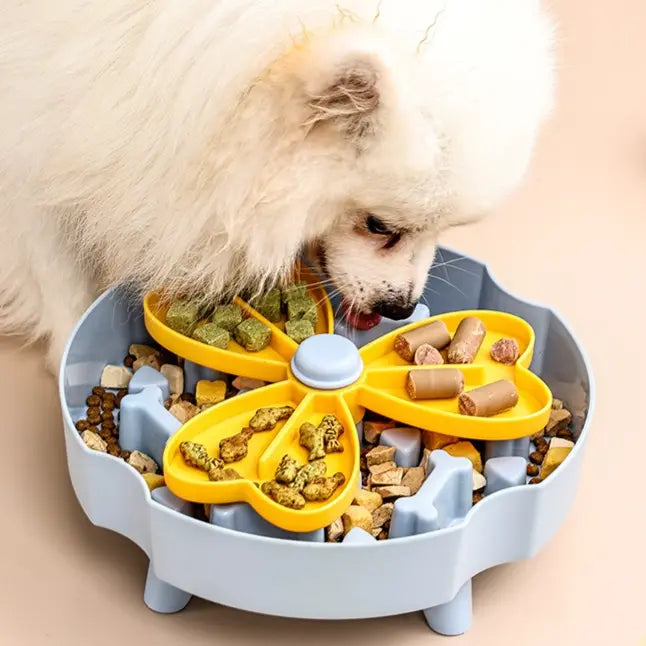 Detachable Rotating Slow-Feeding Pet Bowl, Non-Slip and Choke-Proof Feeding Bowl - Green Wholesale Hub