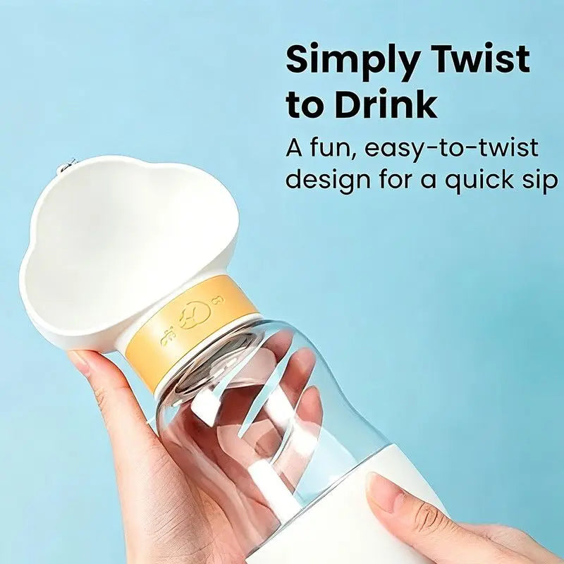 350ML Portable Outdoor Pet Water Cup, Leak-Proof Travel Water Dispenser - Purple Wholesale Hub