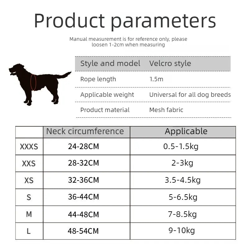 Breathable Reflective Pet Harness Set: Vest-Style Dog Harness + Leash - Blue-XS Wholesale Hub
