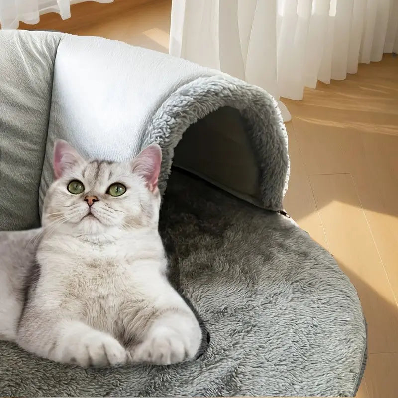 Warm Autumn/Winter Cat Tunnel Bed with Detachable Play-and-Sleep Cat Run – Size S Wholesale Hub