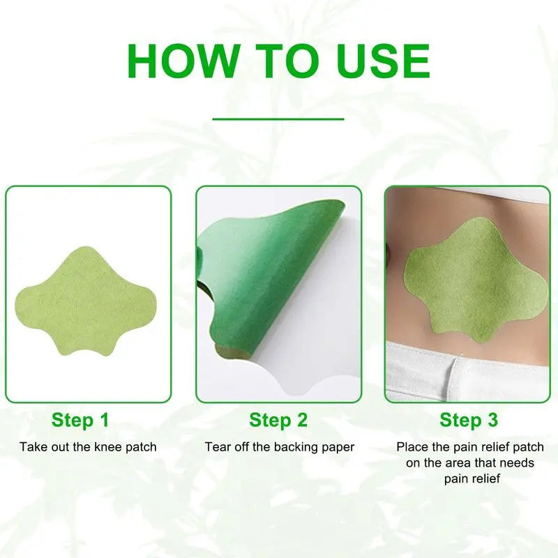 Herbal Mugwort Lumbar Patches: Warm Compress Patches for Lower Back Pain Caused by Muscle Strain or Prolonged Sitting (48 pcs/4 boxes) Wholesale Hub