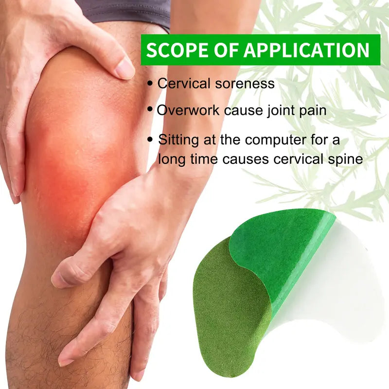Mugwort Knee Joint Patches: Herbal Warm Compress Patches for Chronic Knee Pain and Relief from Cold Exposure During Exercise (48 pcs/4 boxes) Wholesale Hub