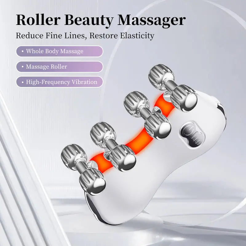 3D roller facial massager that combines massage, gua sha, and beauty treatments. Designed for facial lifting, skin firming, and anti-wrinkle. Wholesale Hub