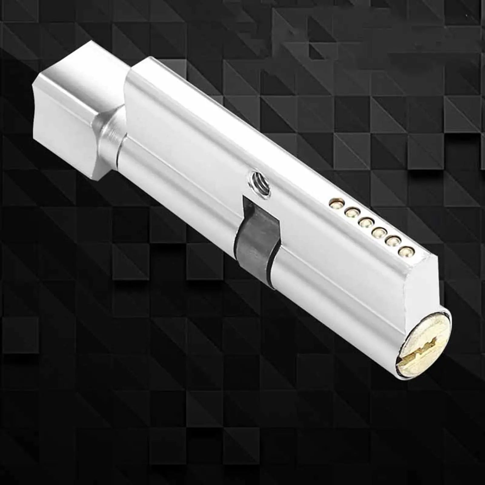 Keyed Entry Door Lock Silent Double Latch Irregular Stainless Steel Door Handle Lock for Bedroom Hotel Balcony Wholesale Hub
