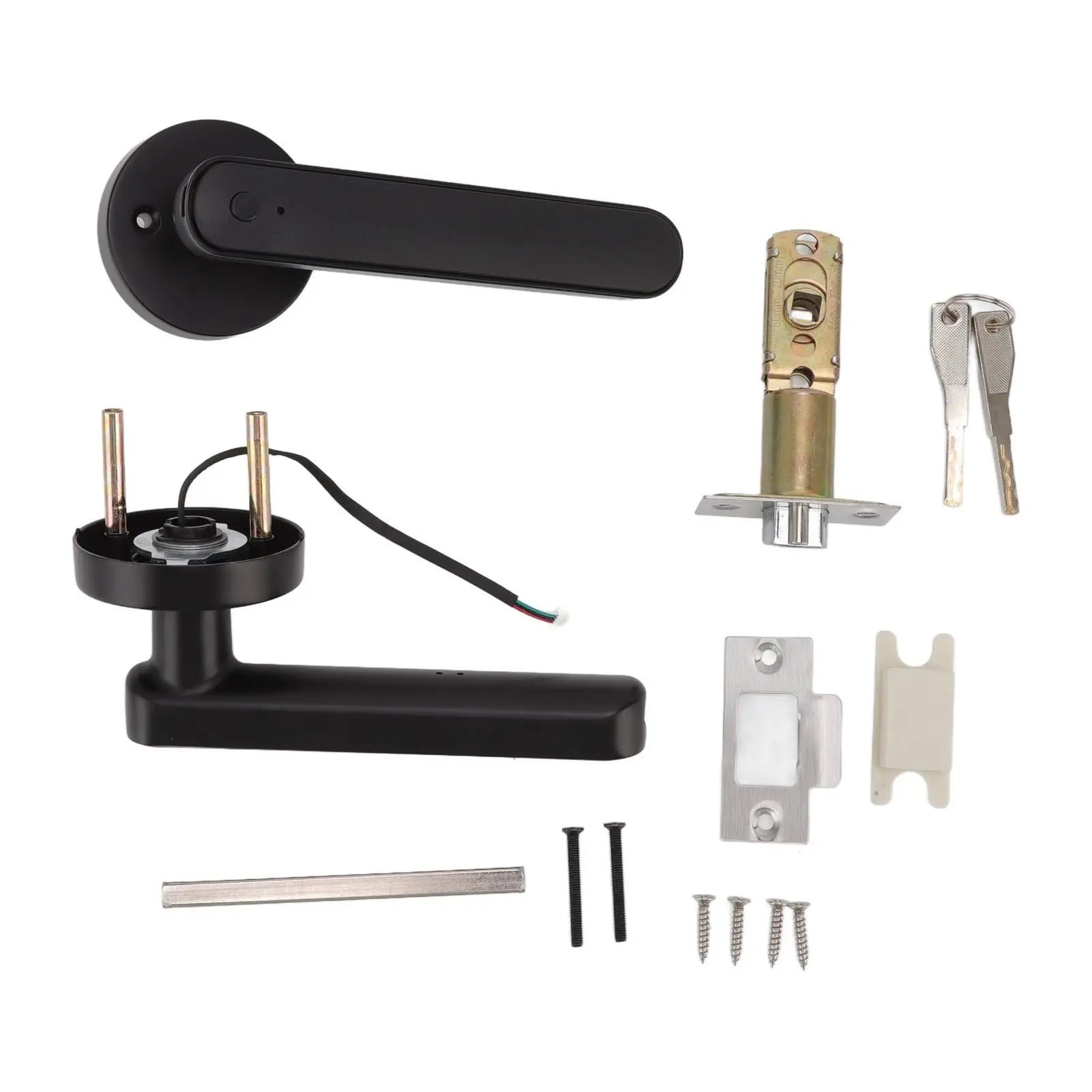 Smart Fingerprint Door Lock Password Door Lock for Tuya APP Control for Household Hotel Wholesale Hub