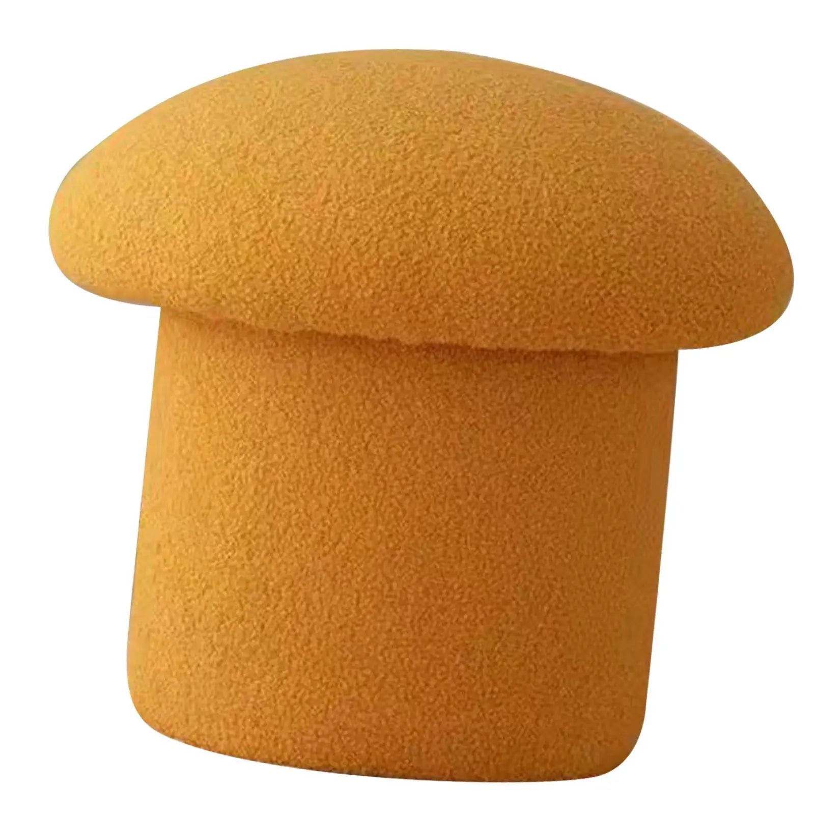 Sofa Bench Simple Modern Elastic Comfortable Soft Round Pine Wooden Foot Stool for Home Decoration Yellow Wholesale Hub
