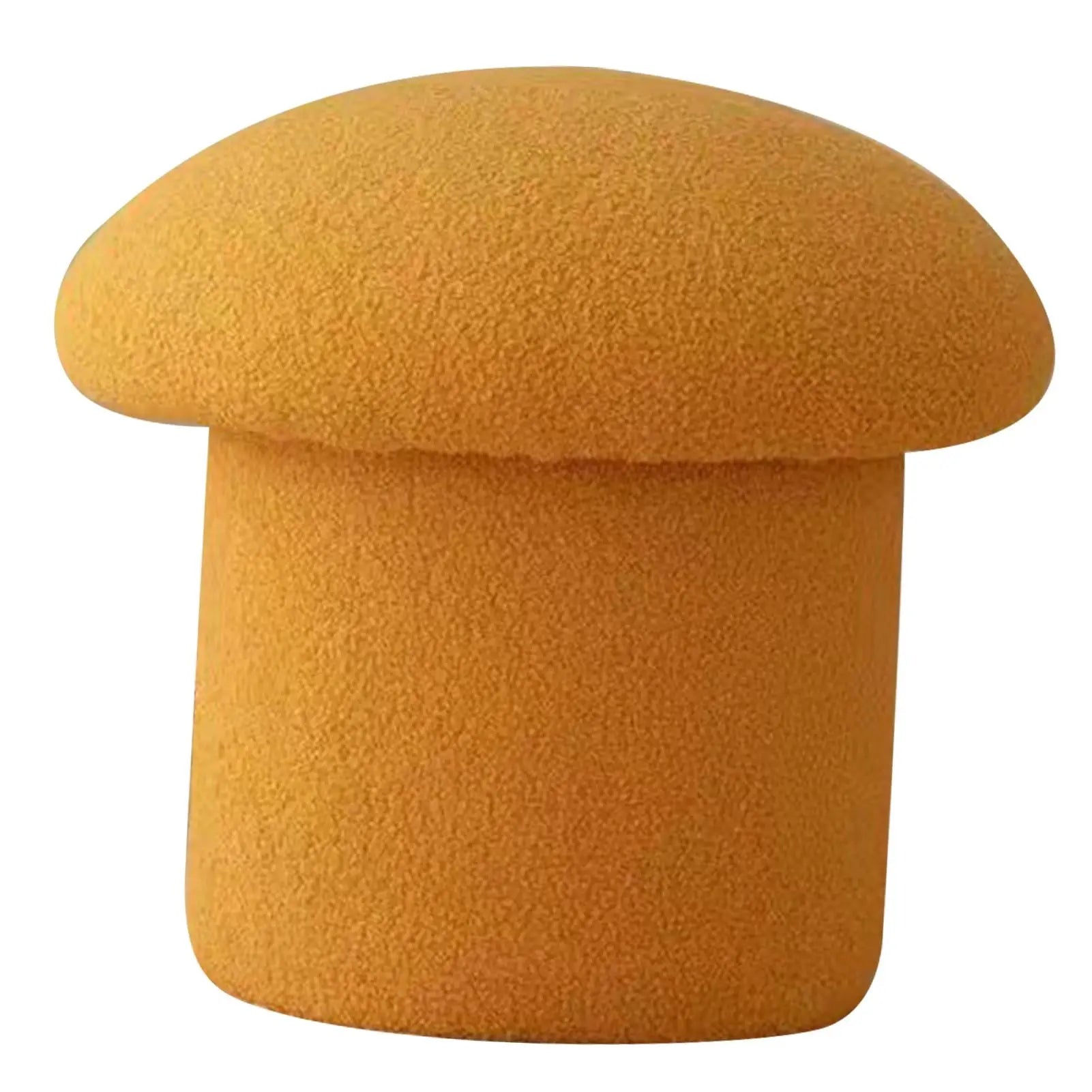Sofa Bench Simple Modern Elastic Comfortable Soft Round Pine Wooden Foot Stool for Home Decoration Yellow Wholesale Hub