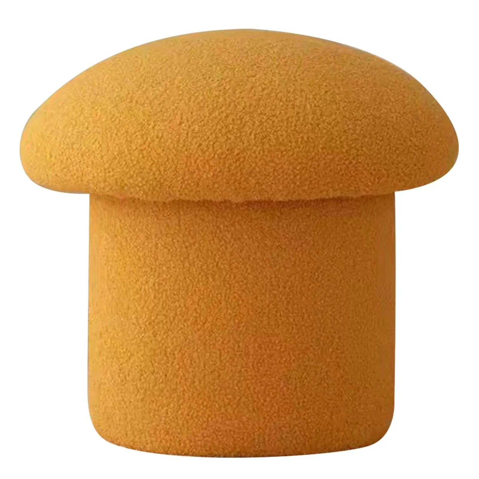 Sofa Bench Simple Modern Elastic Comfortable Soft Round Pine Wooden Foot Stool for Home Decoration Yellow Wholesale Hub