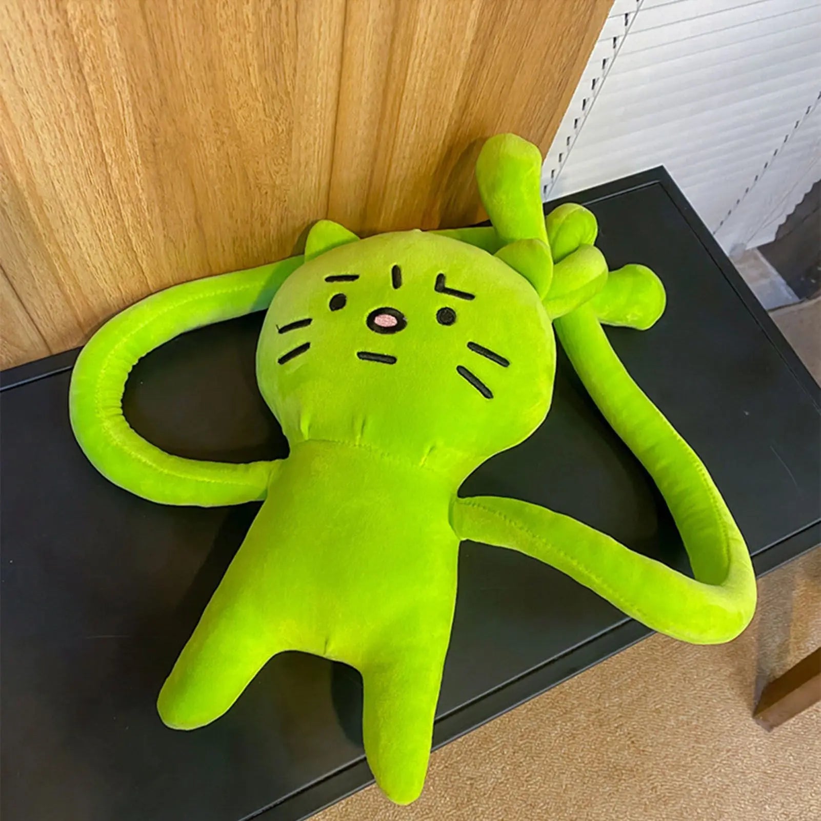 Plush Toy Shoulder Bag Cartoon Long Arm Anxiety Kitty Plush Purse Bag for Shopping Traveling Wholesale Hub